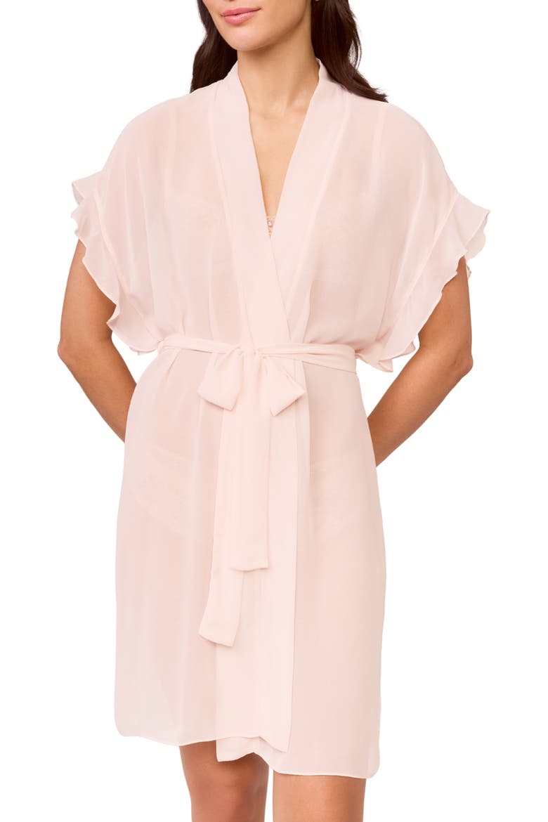 Paradise Chiffon Robe, Main, color, BLUSH