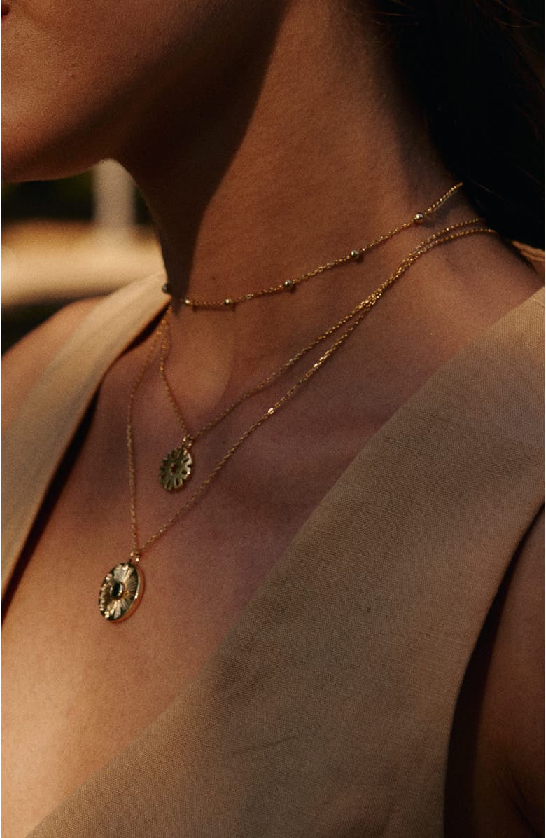 RC RETRO CHIC Madonna Necklaces Set, Alternate, color, Gold & Green