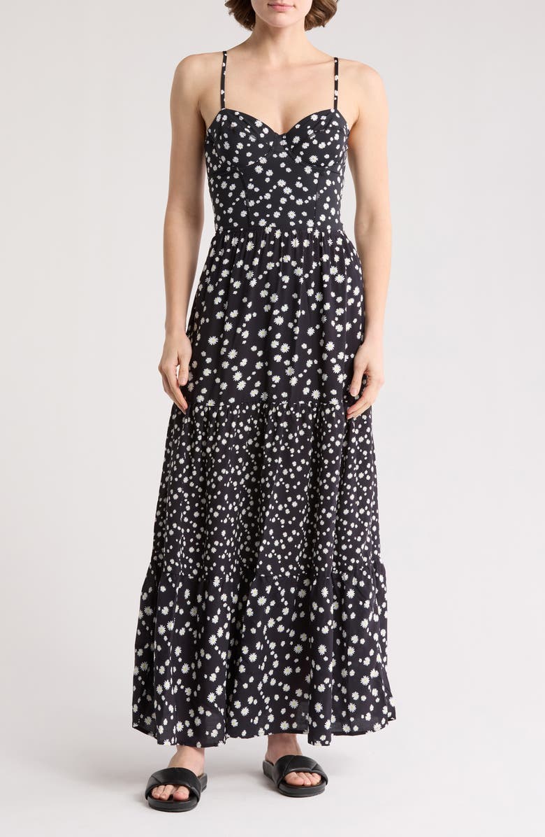 Maaji Ditsy Daisy Cover-Up Maxi Dress, Main, color,