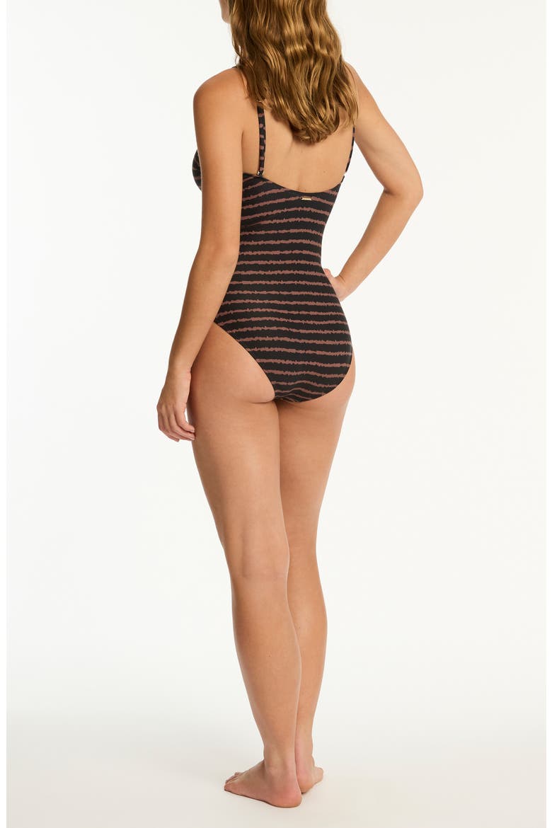 Riptide Scoop Neck One-Piece Swimsuit, Alternate, color, BLACK