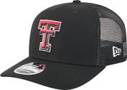 New Era Men's New Era Black Texas Tech Red Raiders Primary 9SEVENTY Trucker Stretch-Snap Hat