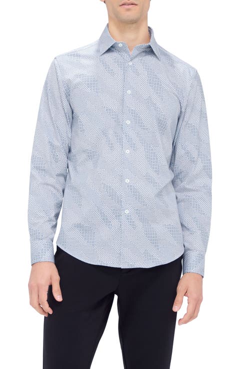 Jimmy OoohCotton® Abstract Print Button-Up Shirt