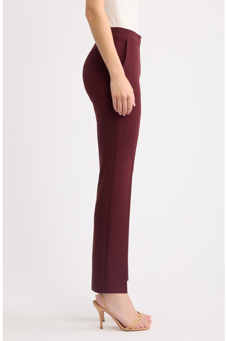 Straight Leg Pull On Pants, Alternate, color, BAROLO