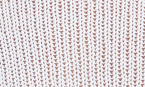 Vince Open Knit Boat Neck Sweater In Optic White