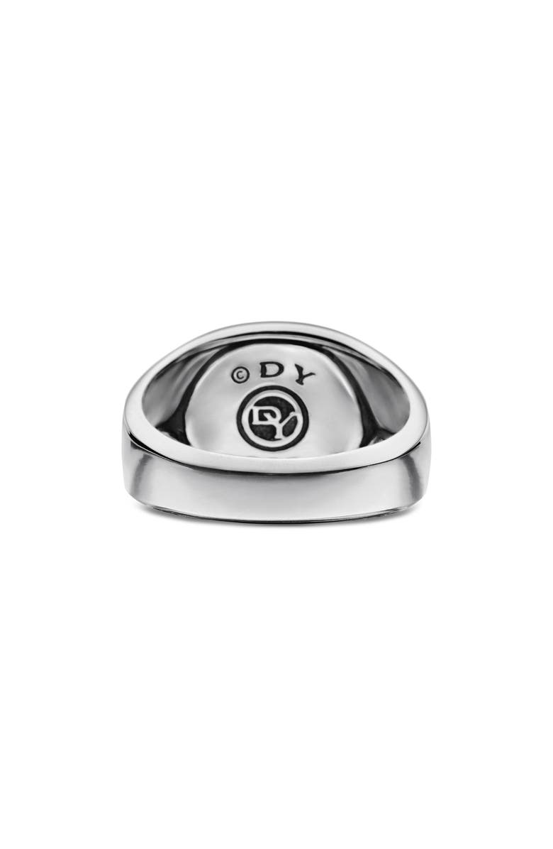 David Yurman 'Exotic Stone' Signet Ring in Silver, Alternate, color, 