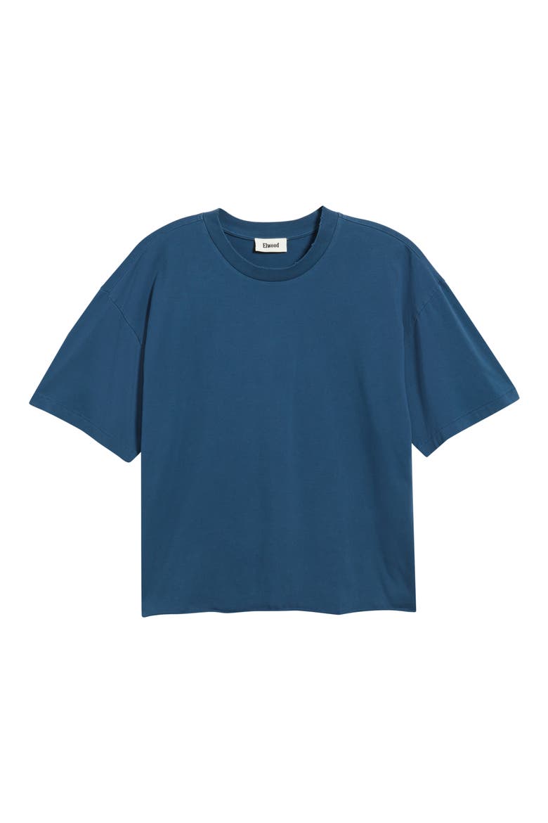 Core Oversize Crop Cotton T-Shirt, Alternate, color, VINTAGE MIDNIGHT