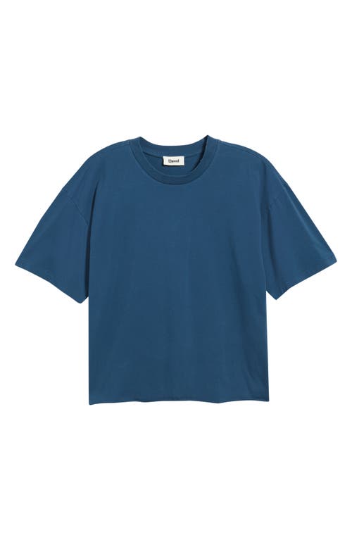 Elwood Core Oversize Organic Cotton Jersey T-shirt In Blue