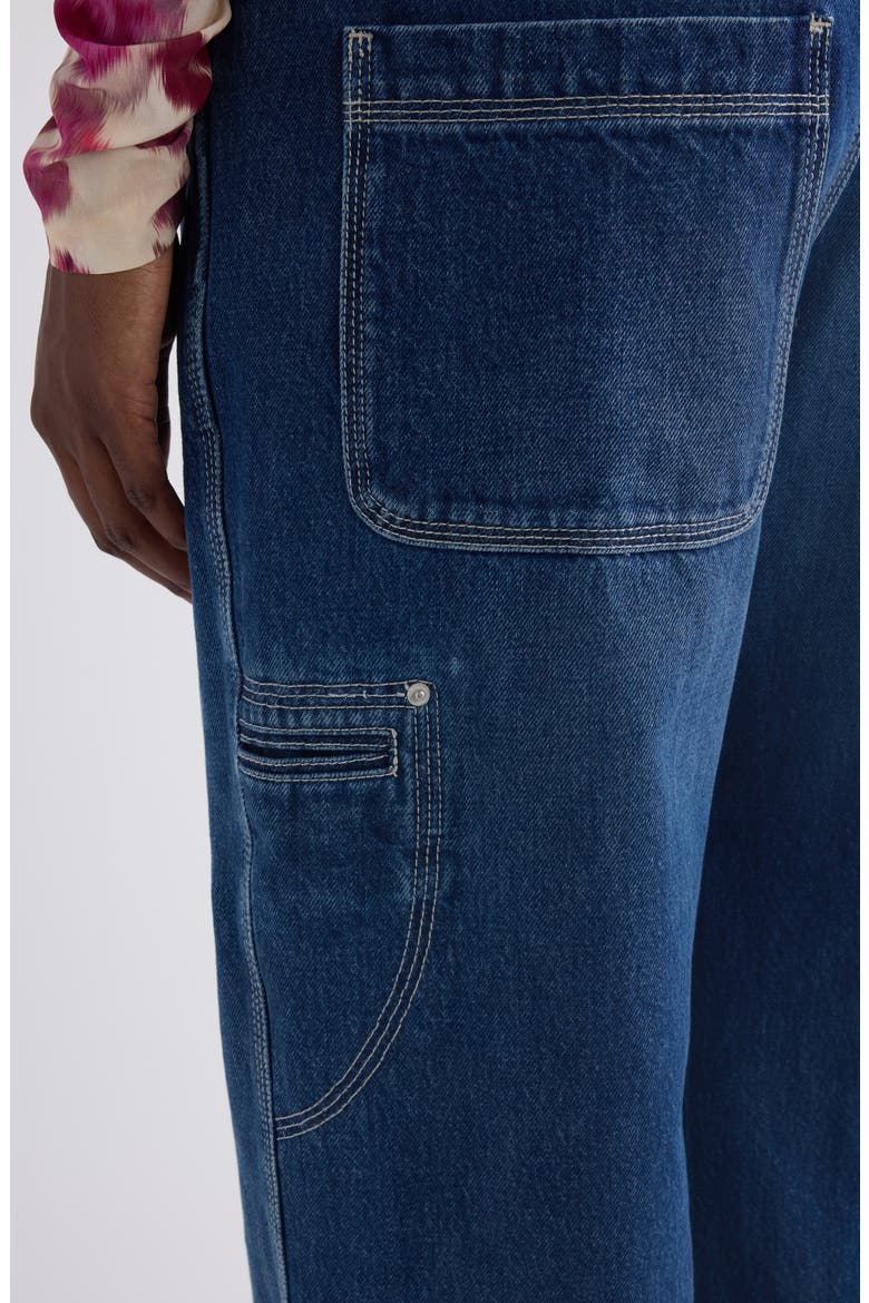 Jeyda Release Hem Wide Leg Jeans, Alternate, color, BLUE