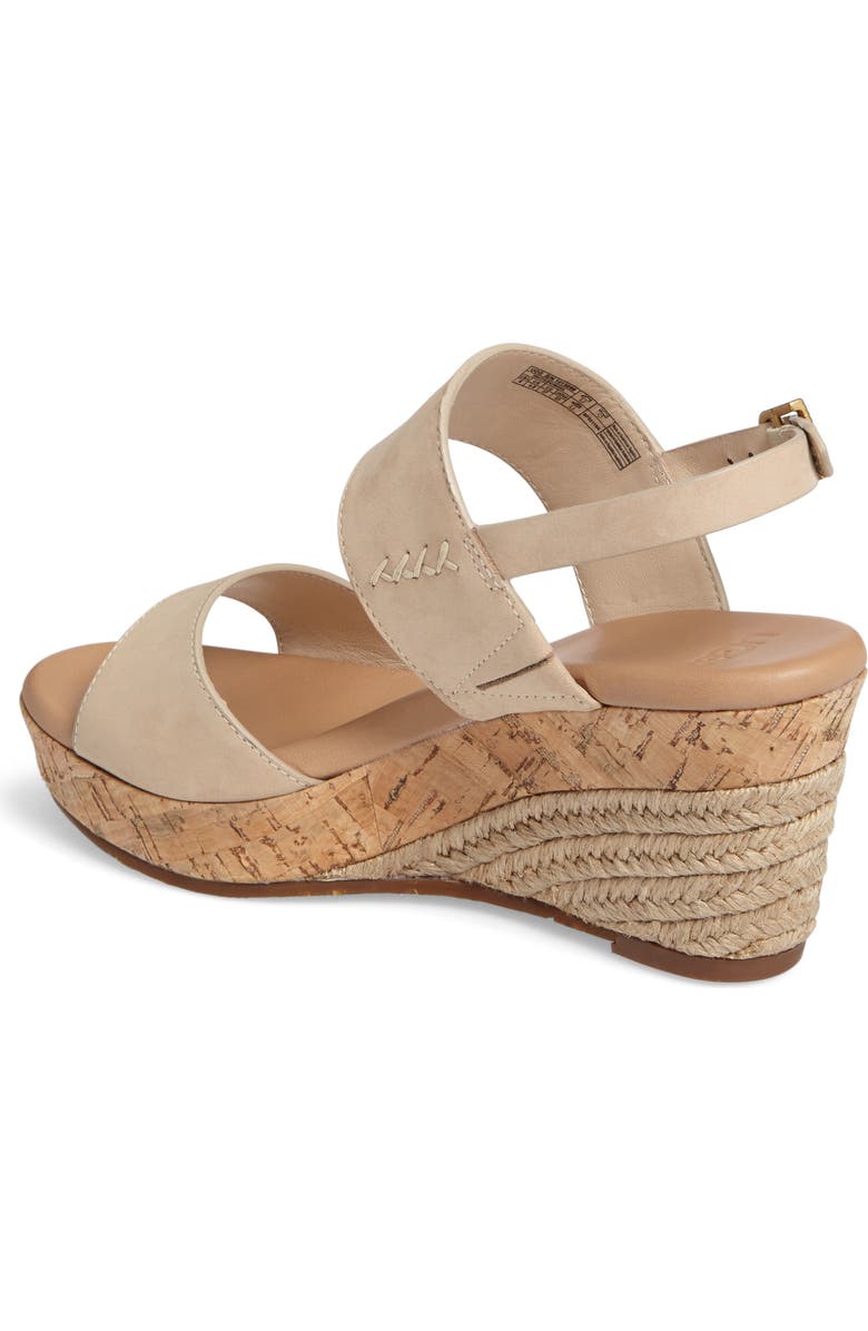 UGG<sup>®</sup> Elena Platform Wedge Sandal, Alternate, color,