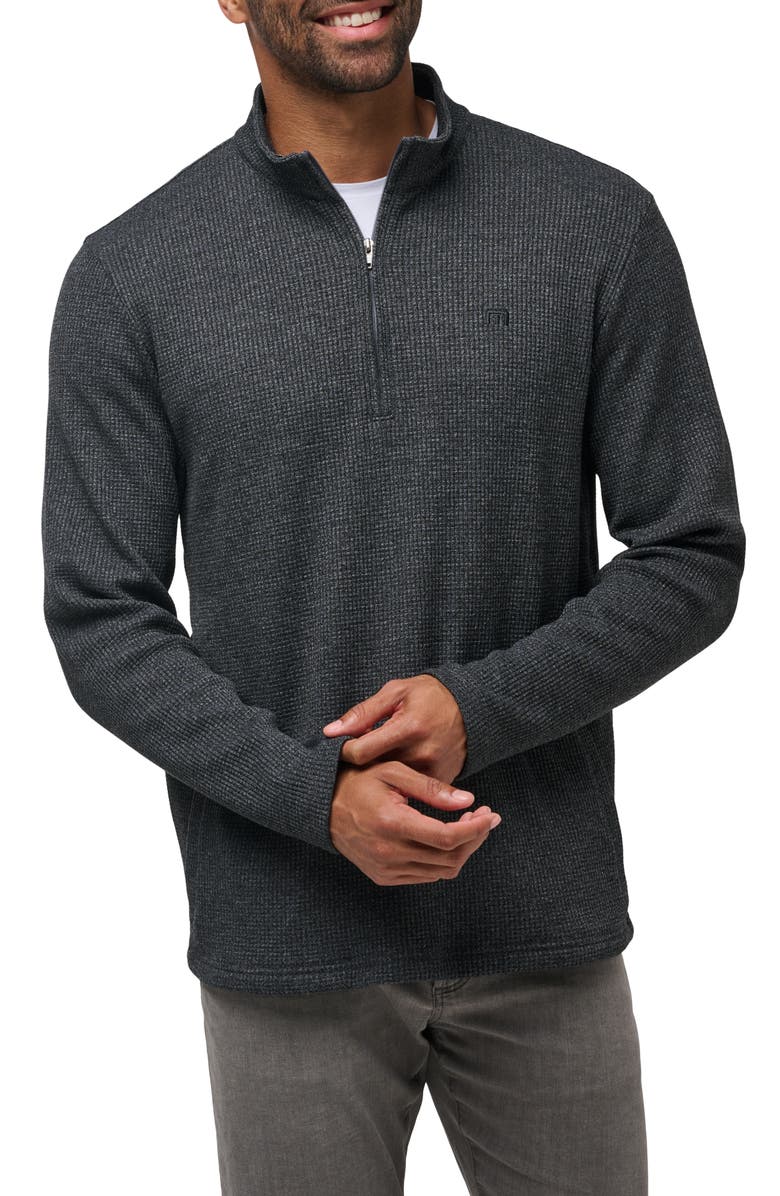 TravisMathew Last Sunset Thermal Half Zip Pullover, Main, color,