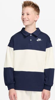 Nike Kids' Sportswear Club French Terry Rugby Shirt