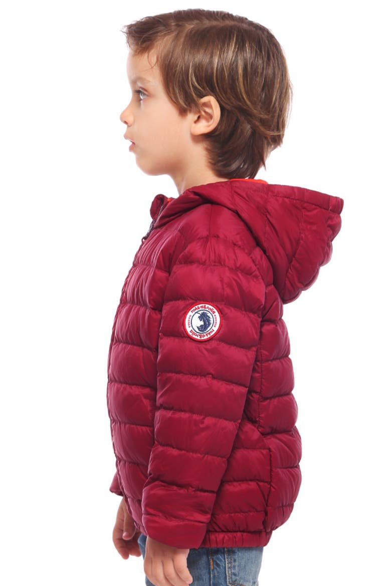 Kids' Ultra Light Packable Down Jacket, Alternate, color, Burgundy