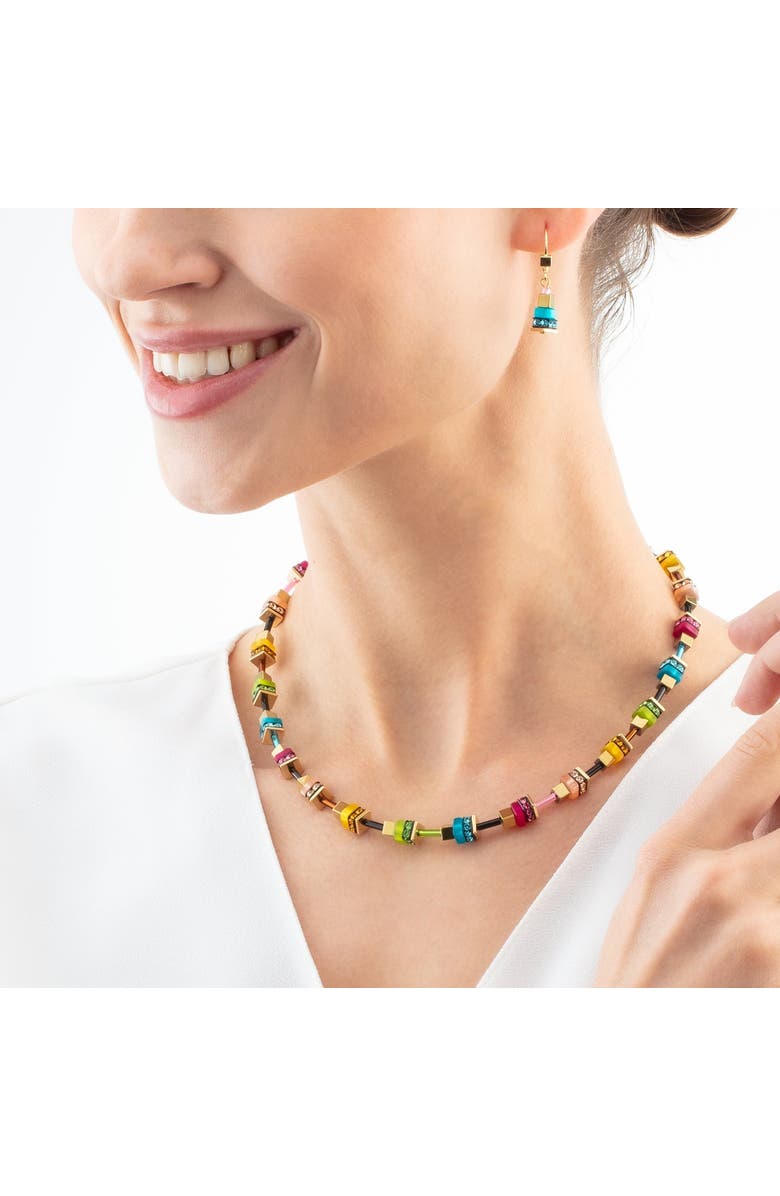 COEUR DE LION Boho Sunset Cube Earrings, Alternate, color, Rainbow