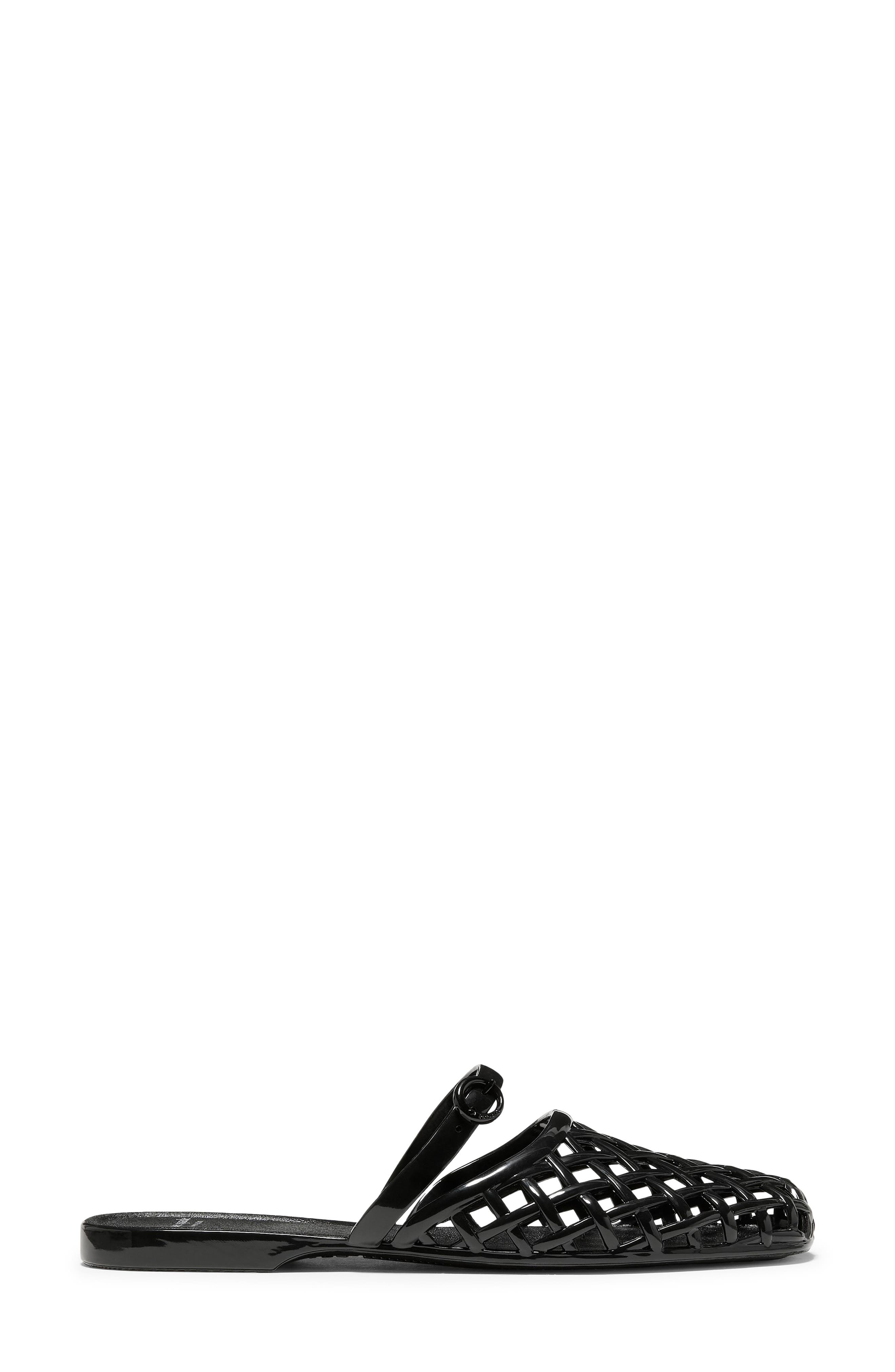 Kate Spade New York jelly fisherman mule, Alternate, color, Black