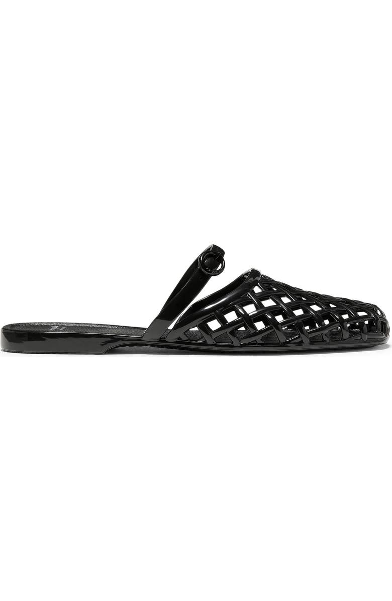 Kate Spade New York jelly fisherman mule, Alternate, color, Black