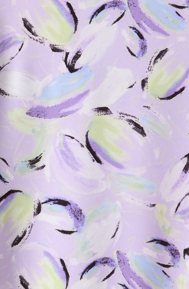 KASPER Print Cap Sleeve Top, Alternate, color, Lavndr Mist