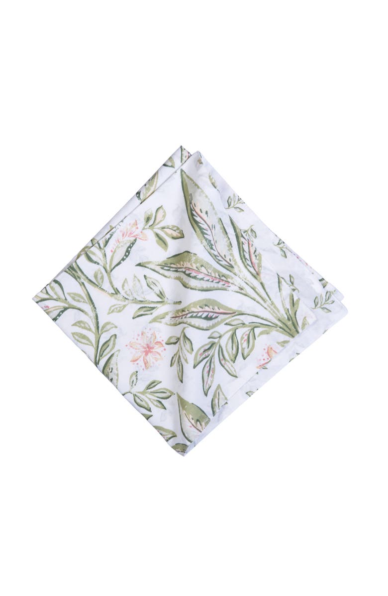 C&F Home Lana Palms Reversible Graphic Print Machine Washable Napkins Set of 6, Alternate, color, Orange