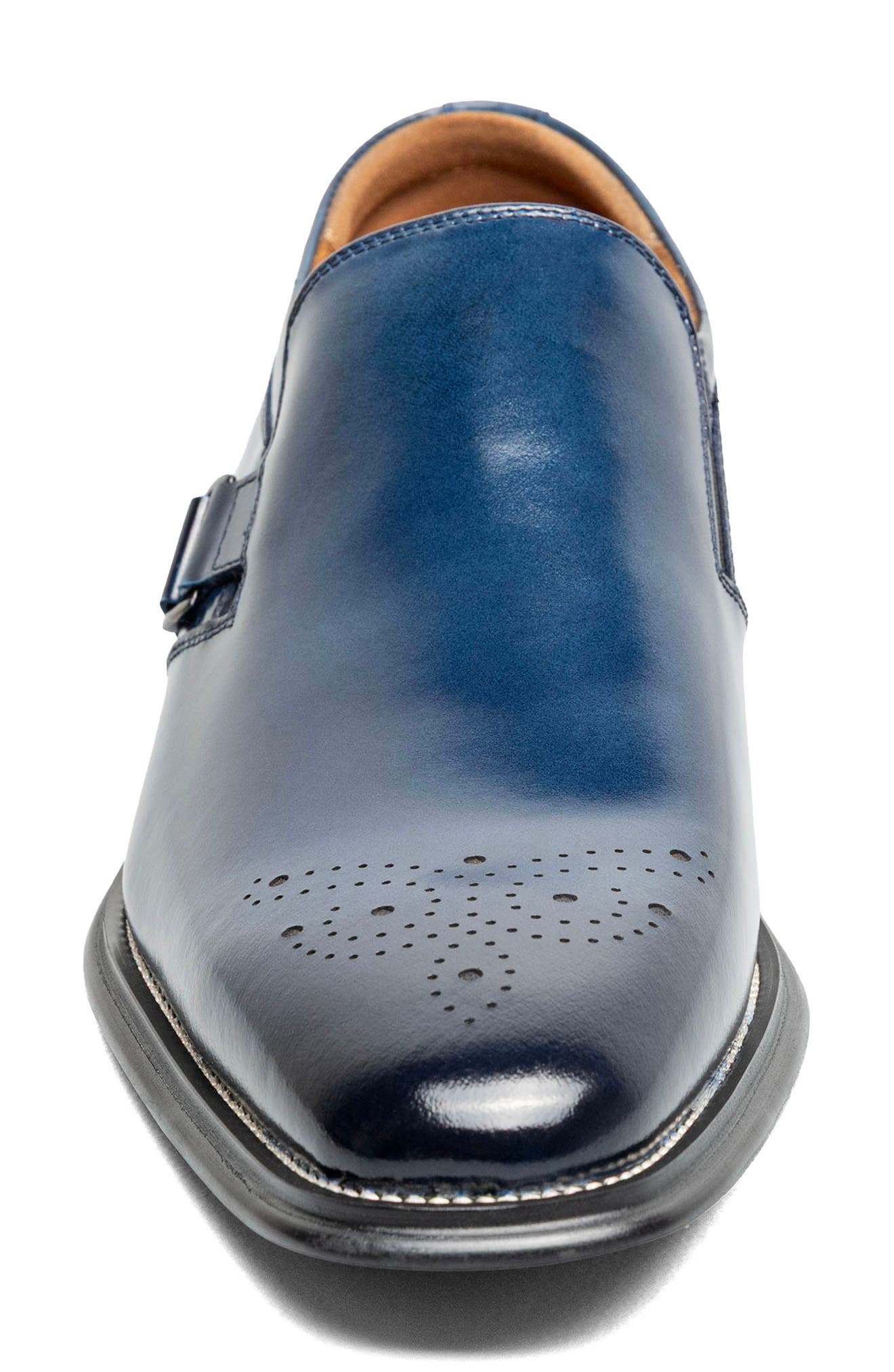 Alistair Leather Plain Toe Slip-On, Alternate, color, COBALT