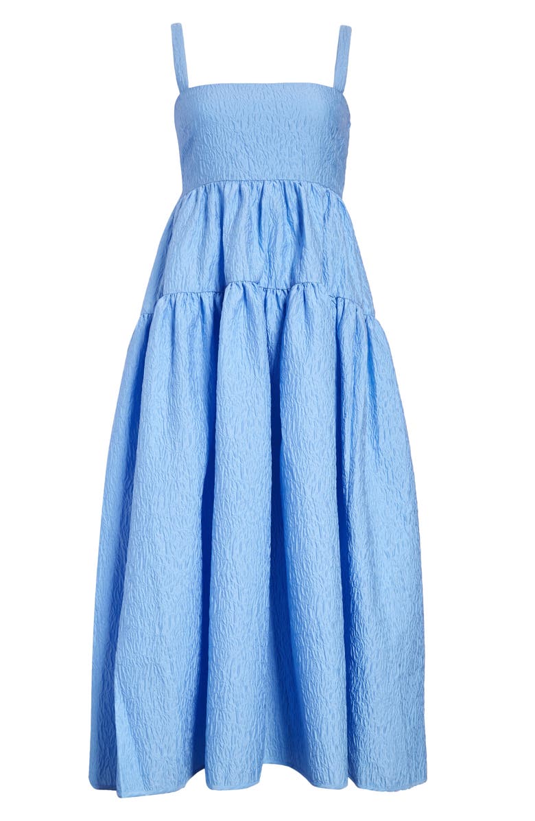 Cecilie Bahnsen Johanna Tiered Matelassé Dress, Main, color,