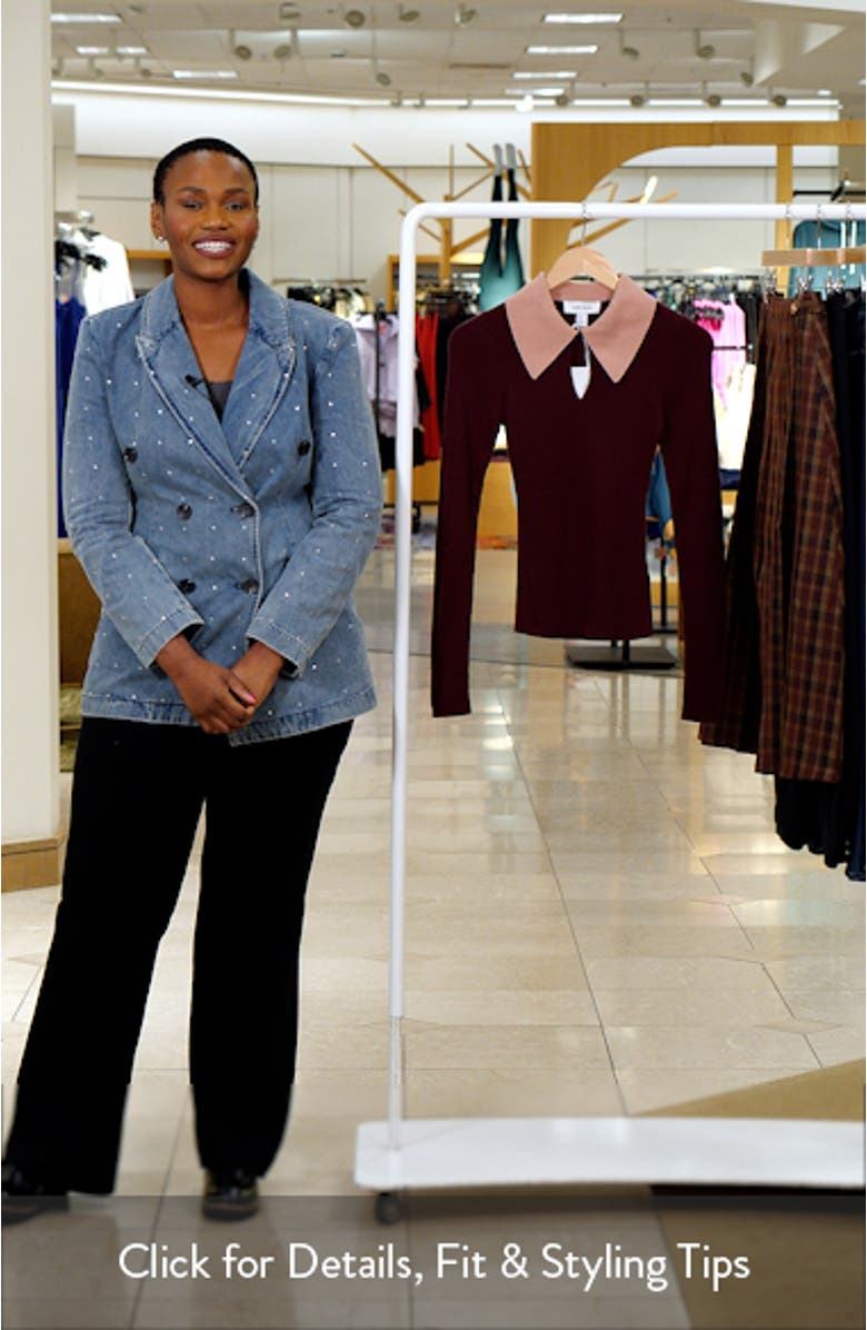 Keyhole Collar Rib Sweater, sales video thumbnail