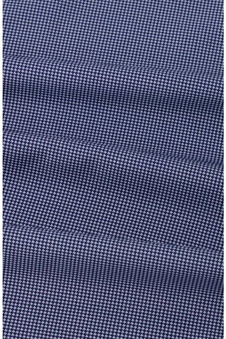 Slim Fit Houndstooth 4-Way Stretch Button-Up Shirt, Alternate, color, NAVY