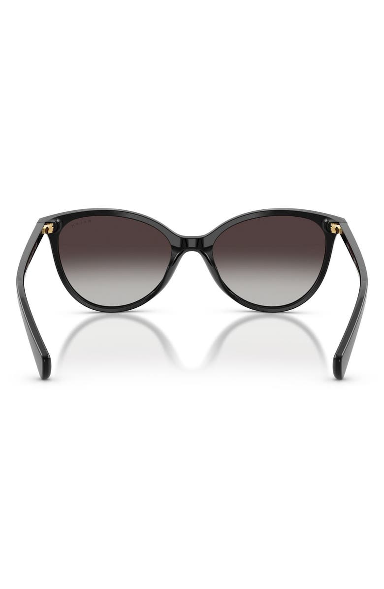 Ralph Lauren 57mm Phantos Sunglasses, Alternate, color, Shiny Black / Gradient Grey
