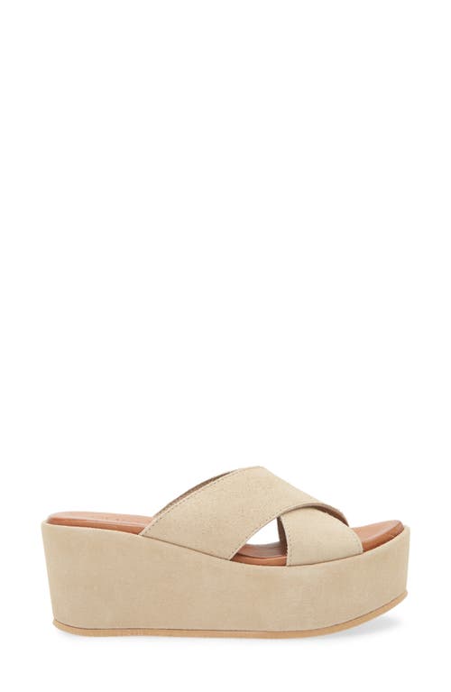Cordani Bella Platform Wedge Slide Sandal In Arena