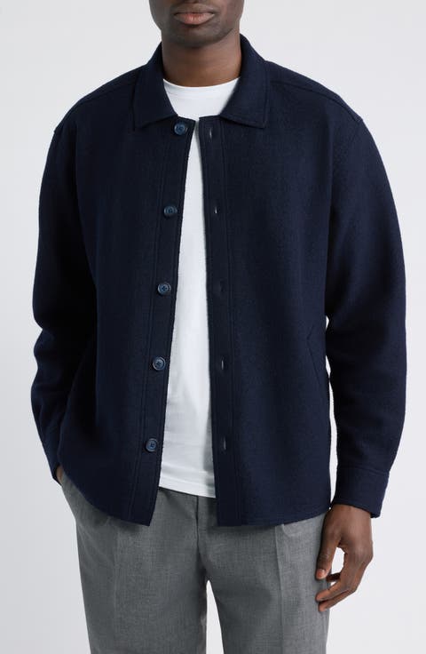 Boiled Wool Shirt Jacket