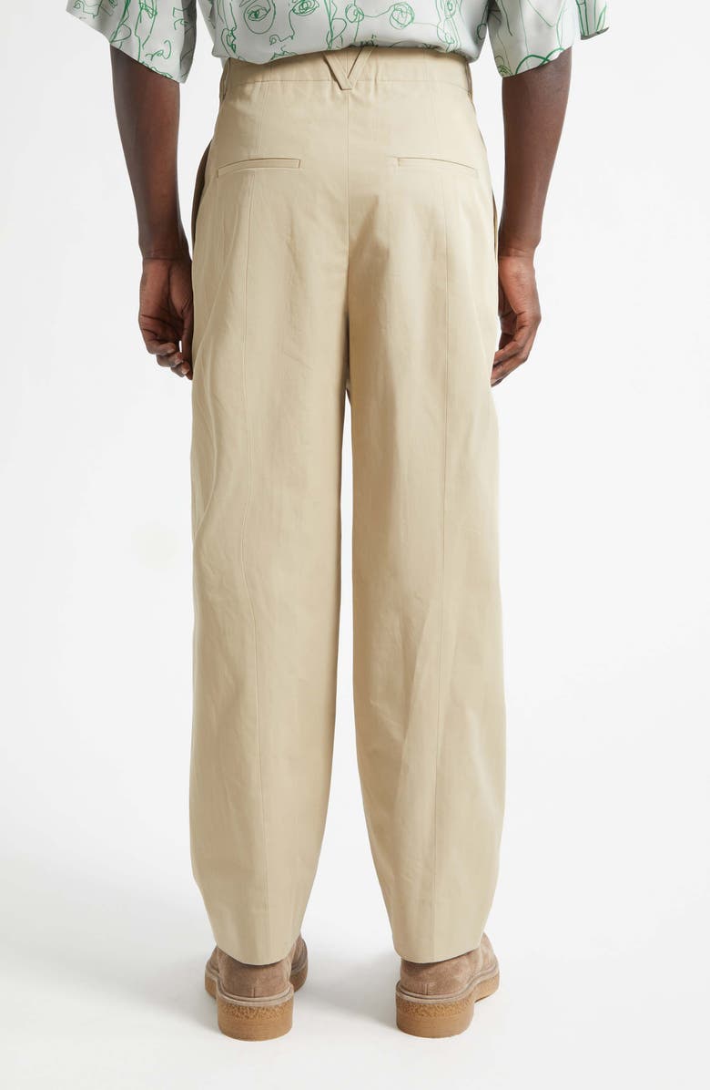 Bottega Veneta Light Cotton Pants, Alternate, color, 2549 Sahara