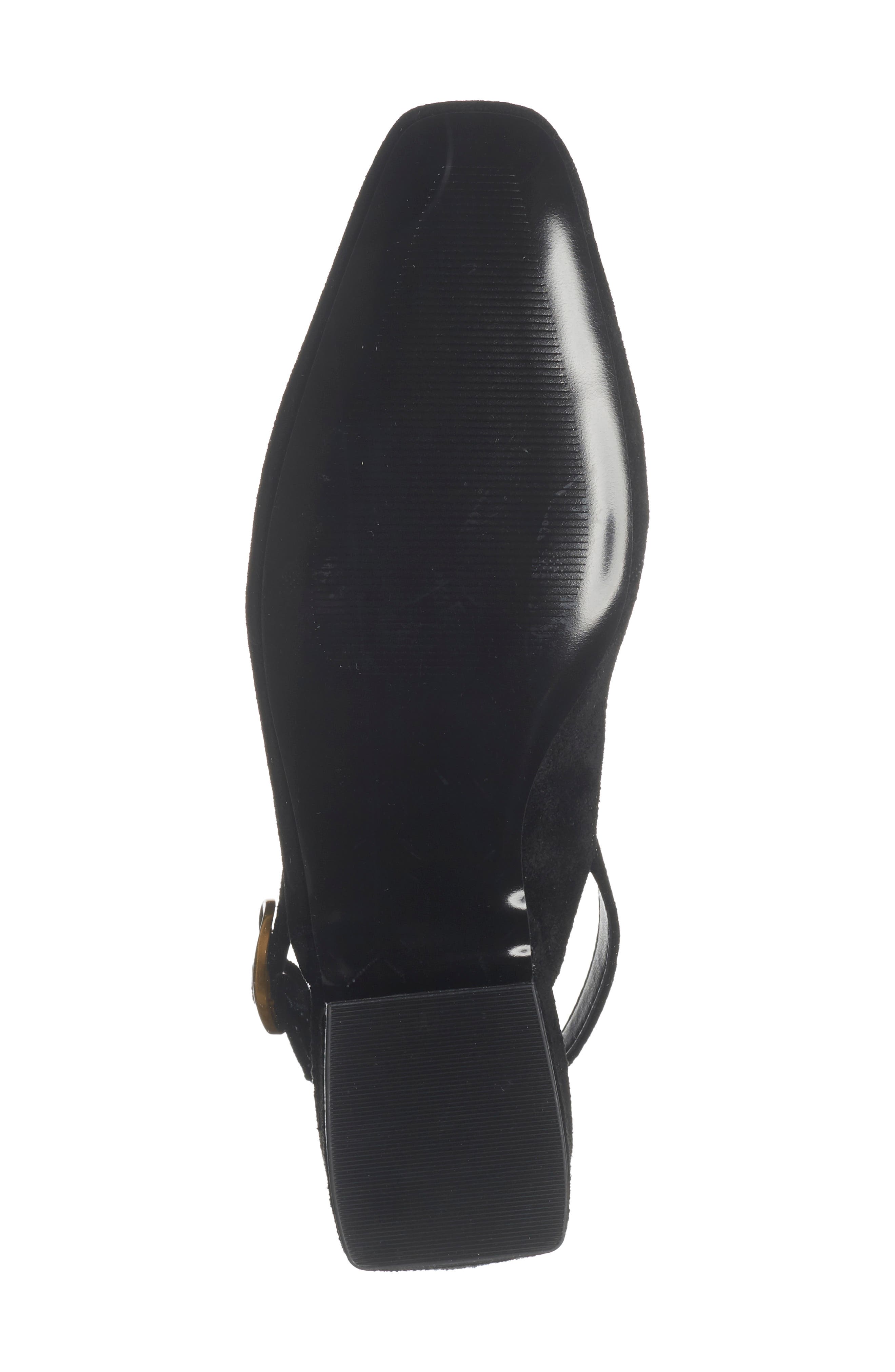 Steve Madden Diona Slingback Pump, Alternate, color, Black Suede