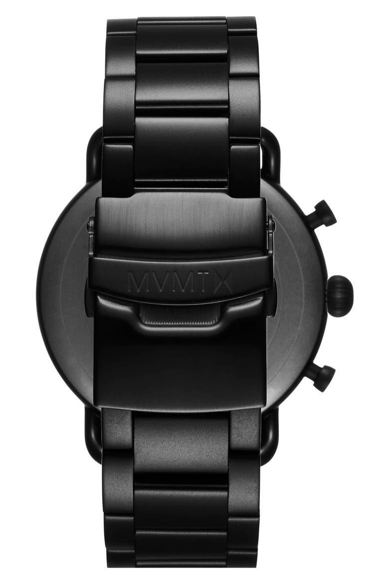 MVMT Blacktop Bracelet Watch, 47mm, Alternate, color, BLACK