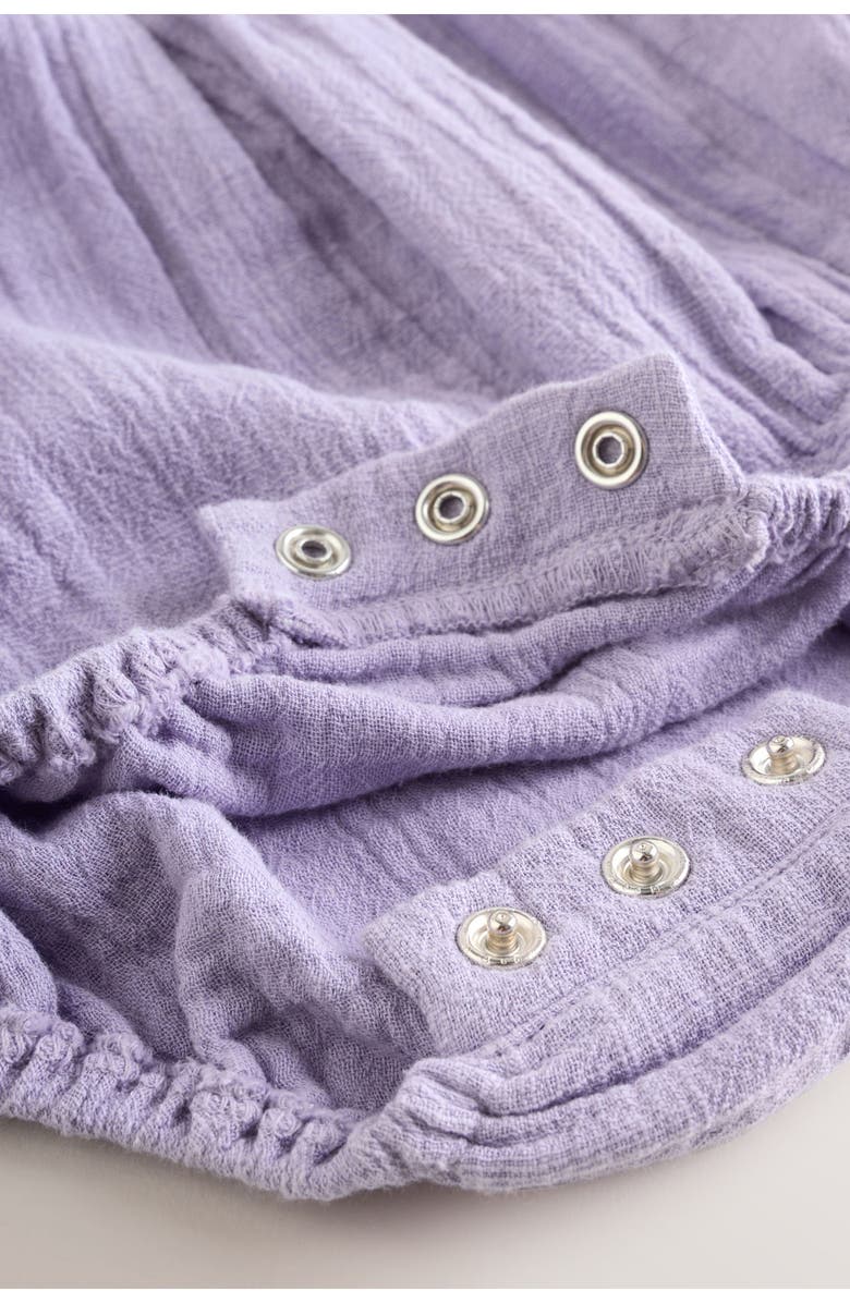 NEXT Embroidered Cotton Gauze Bodysuit, Alternate, color, Purple