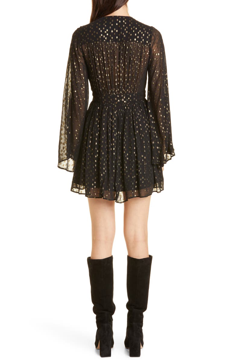 MILLE Goldie Long Sleeve Mini Dress, Alternate, color,