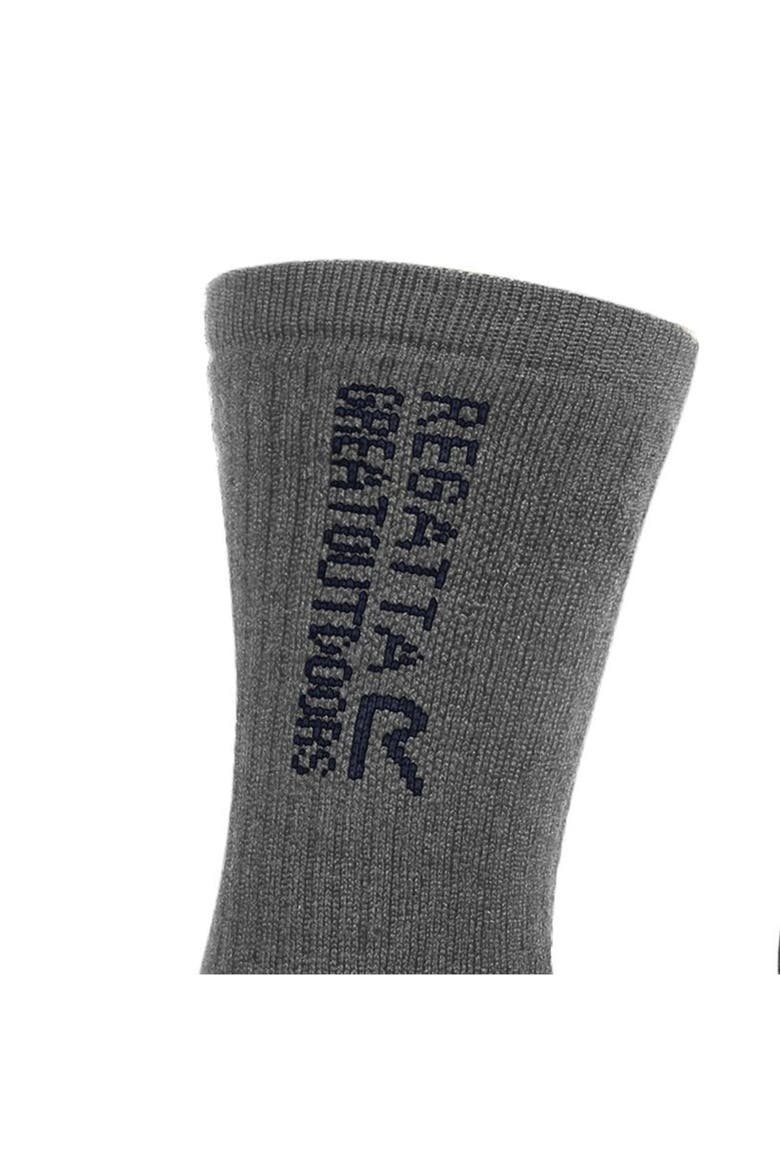 Gender Inclusive Wool Hiking Boot Socks, Alternate, color, Briar Grey and Navy