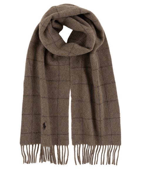 Reversible Windowpane Scarf