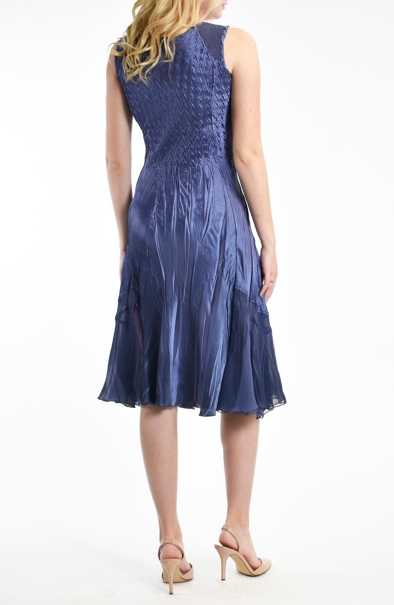 Komarov Charmeuse Dress with Chiffon Jacket, Alternate, color, 