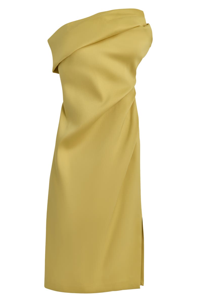 Donna Karan New York Strapless Sheath Dress, Alternate, color, Chartreuse