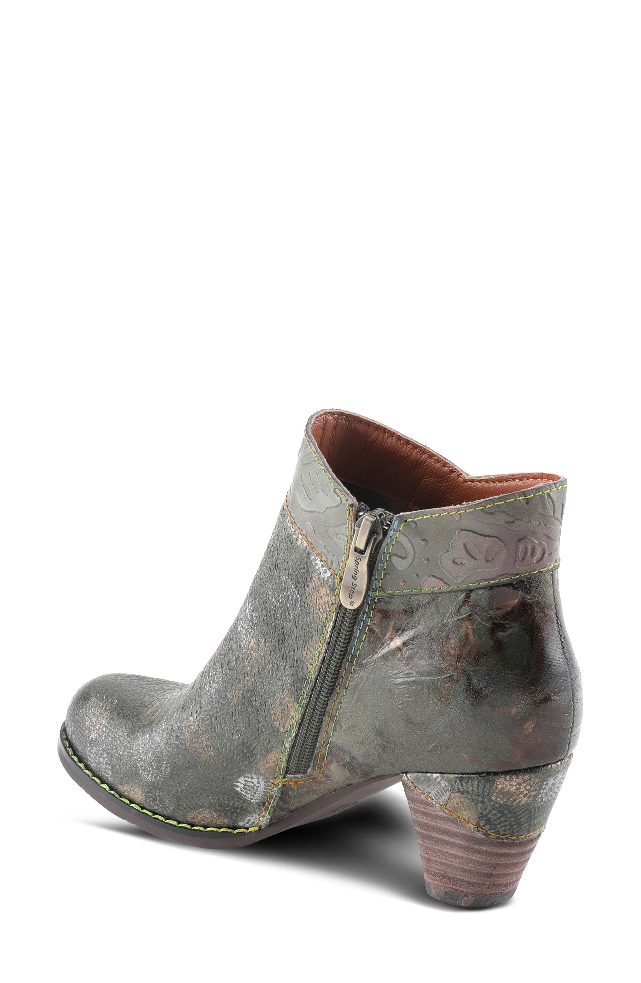 L'Artiste by Spring Step Bestlove Bootie, Alternate, color, Olive Multi