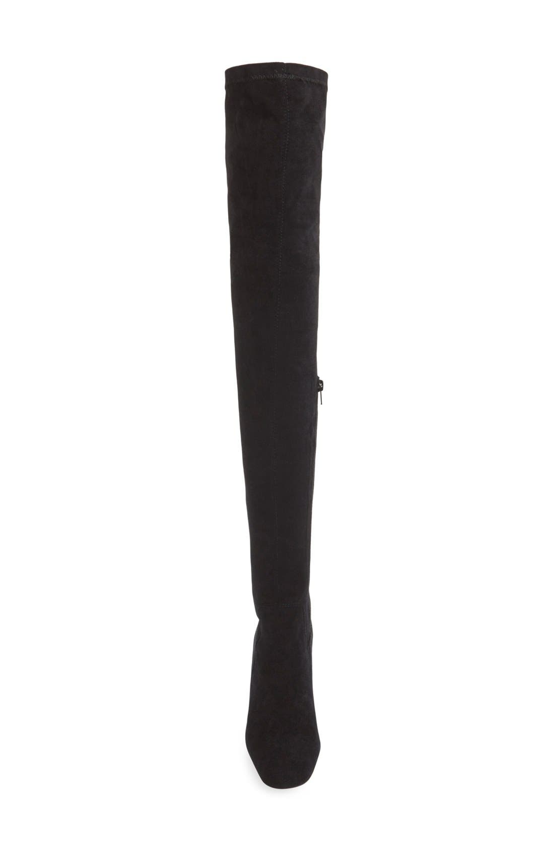 'Cienega' Over the Knee Boot, Alternate, color, BLACK SUEDE