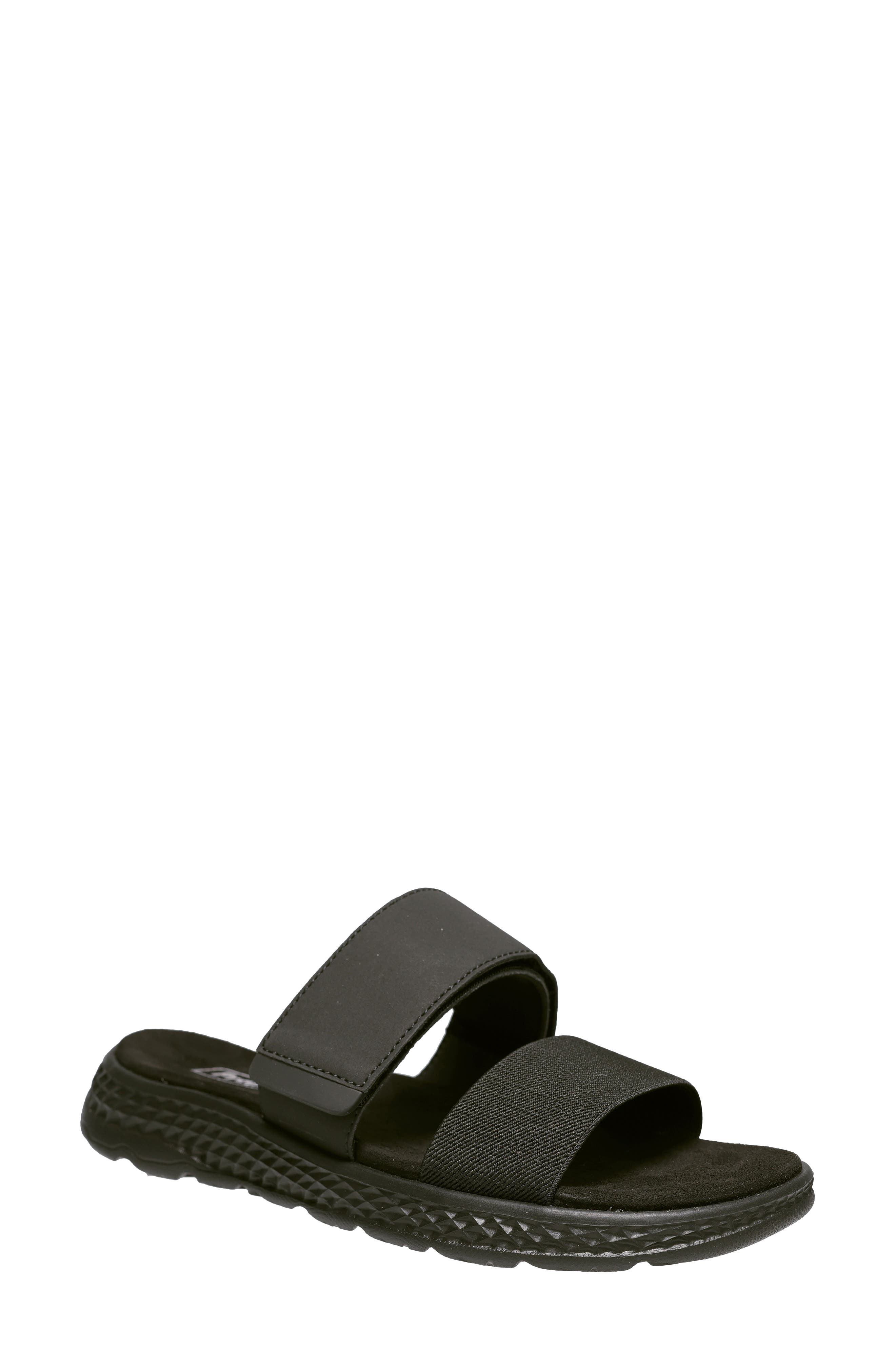 Propét TravelActive Allegra Slide Sandal, Main, color, Black