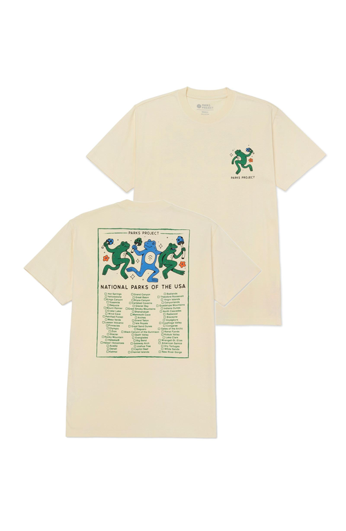 Parks Project Great Outdoors Dancin' Frogs Checklist Tee