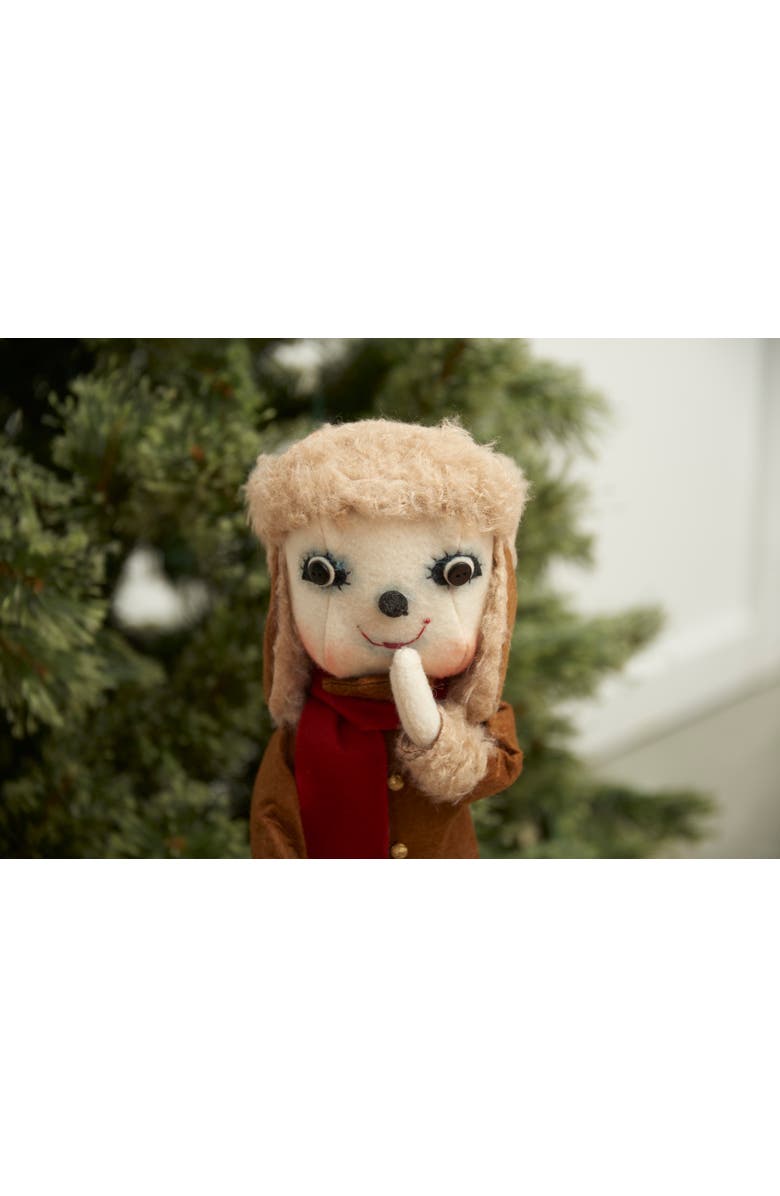 Gallerie II Clark Snowman Christmas Art Doll Figurine, Alternate, color, Brown