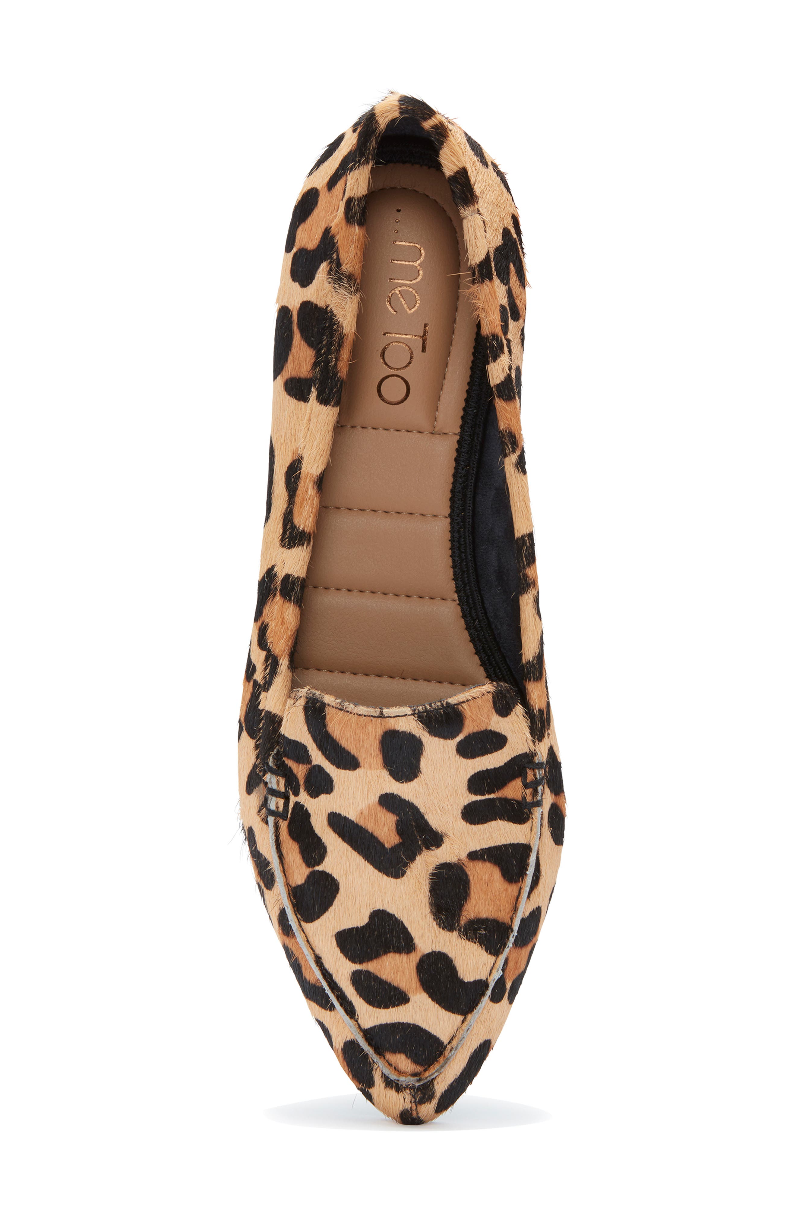 Audra Loafer Flat, Alternate, color, TAN JAGUAR CALF HAIR