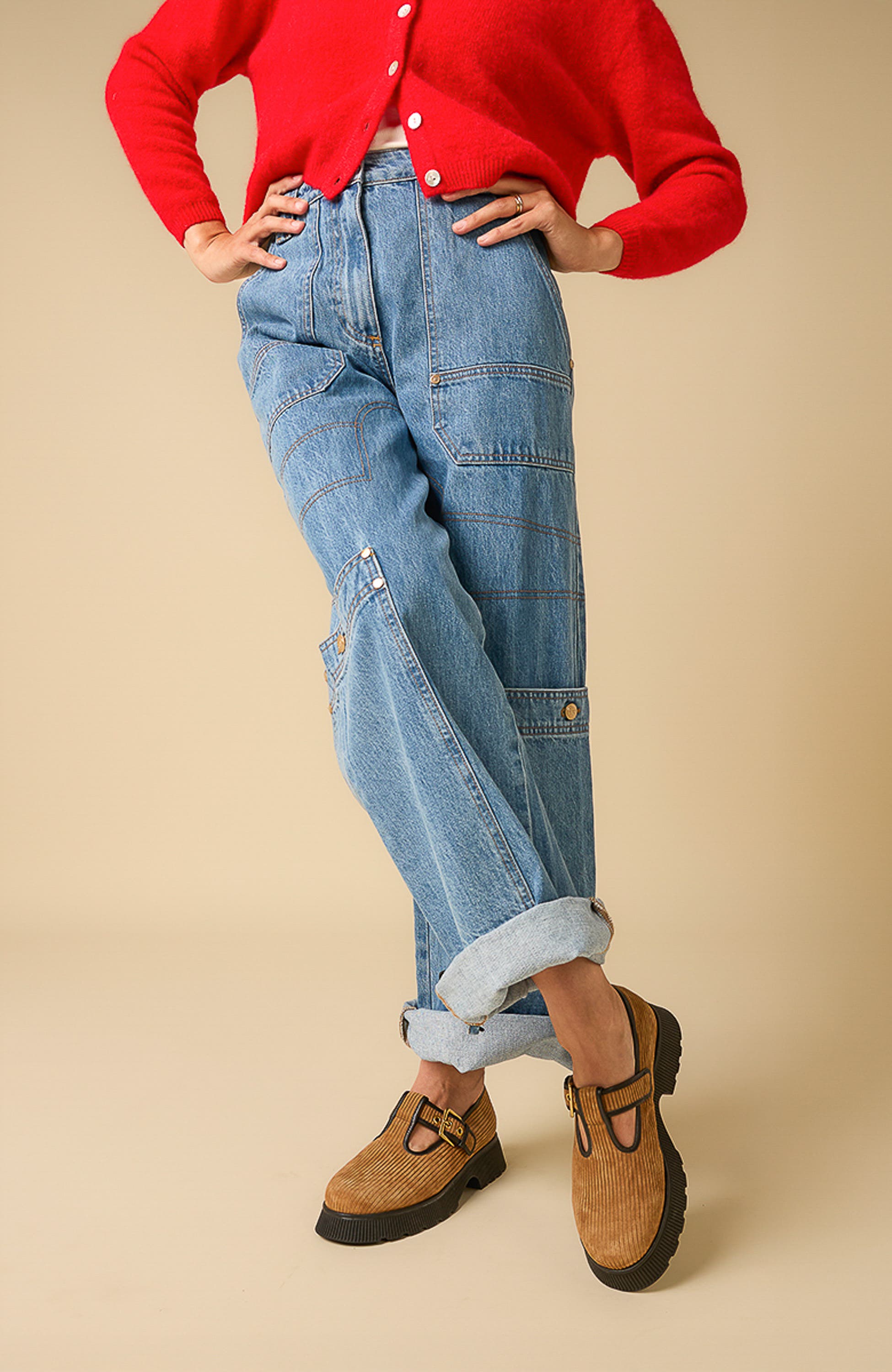 Remi Mary Jane Platform Loafer, Alternate, color, Toffee
