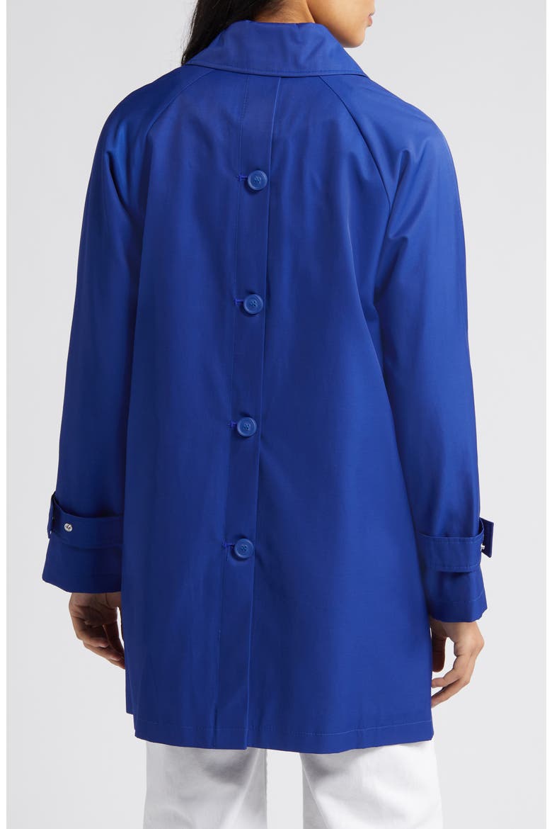 Balmacain Water Repellent Cotton Blend Coat, Alternate, color, POSITANO BLUE
