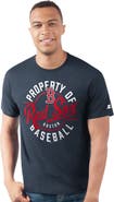 STARTER Men's Starter  Navy Boston Red Sox Prime Time Property Of T-Shirt