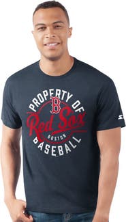 STARTER Men's Starter  Navy Boston Red Sox Prime Time Property Of T-Shirt