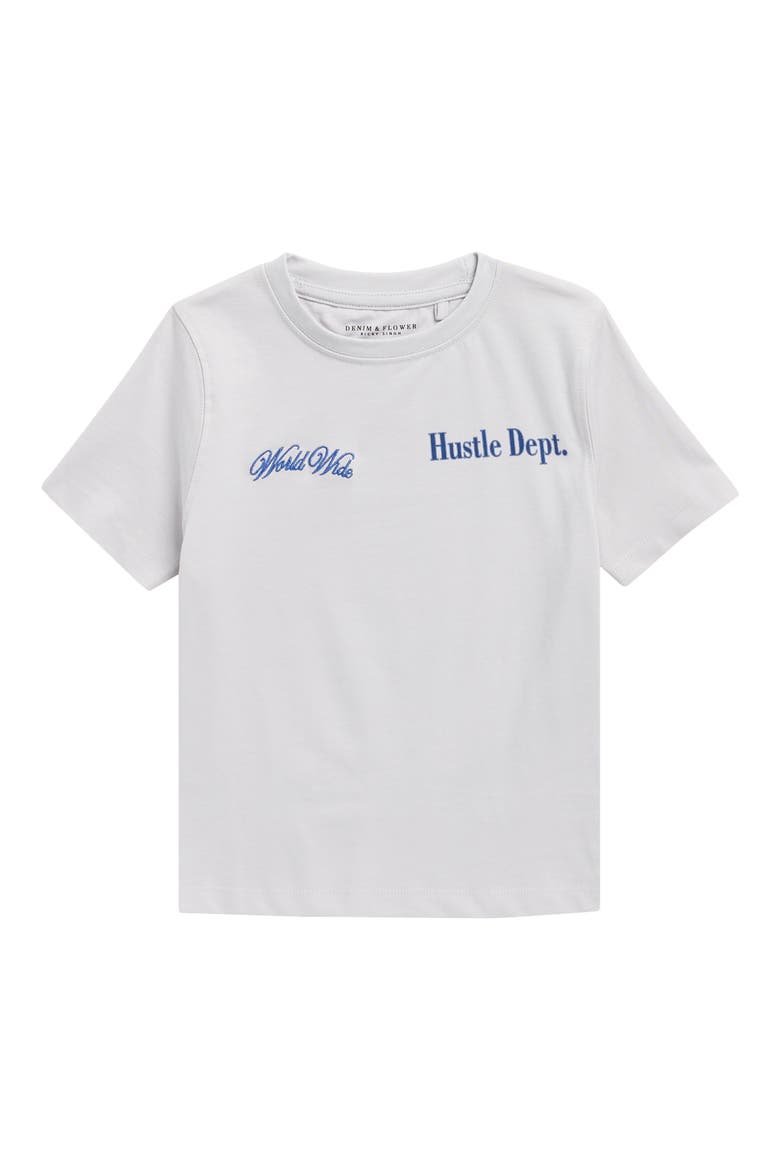 Kids' Hustle T-Shirt, Main, color, LIGHT GRAY