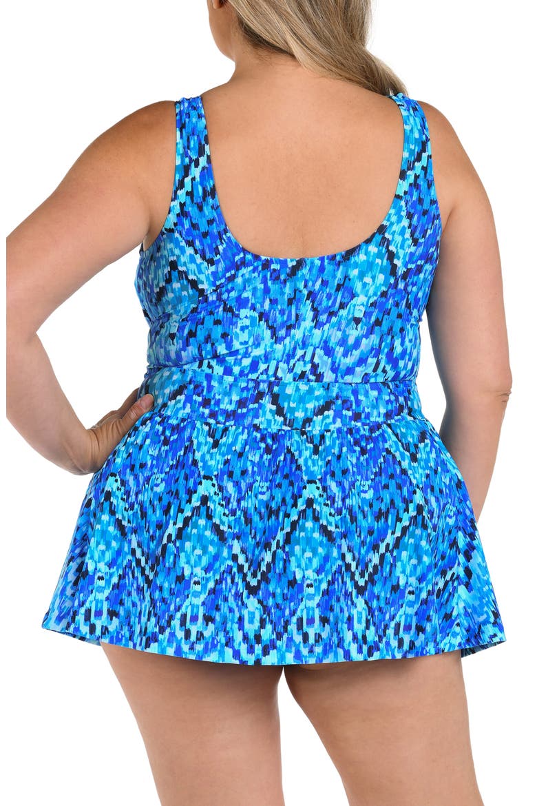 Empire Swimdress, Alternate, color, BLUE