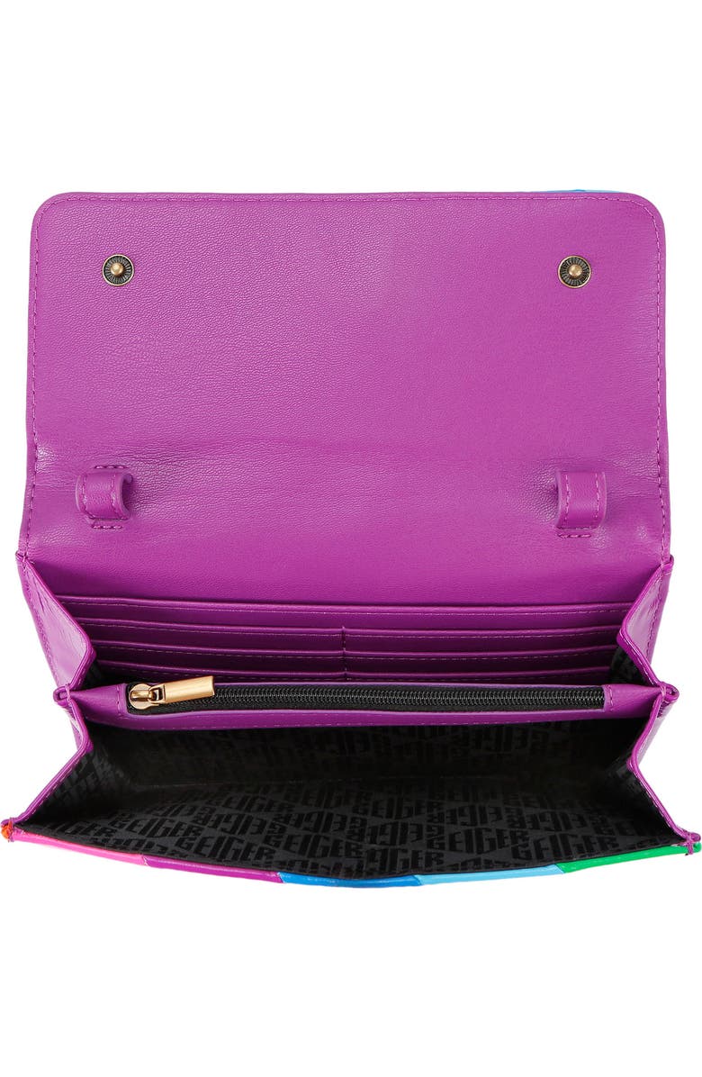 Kurt Geiger London Kensington Leather Wallet On a Chain, Alternate, color,